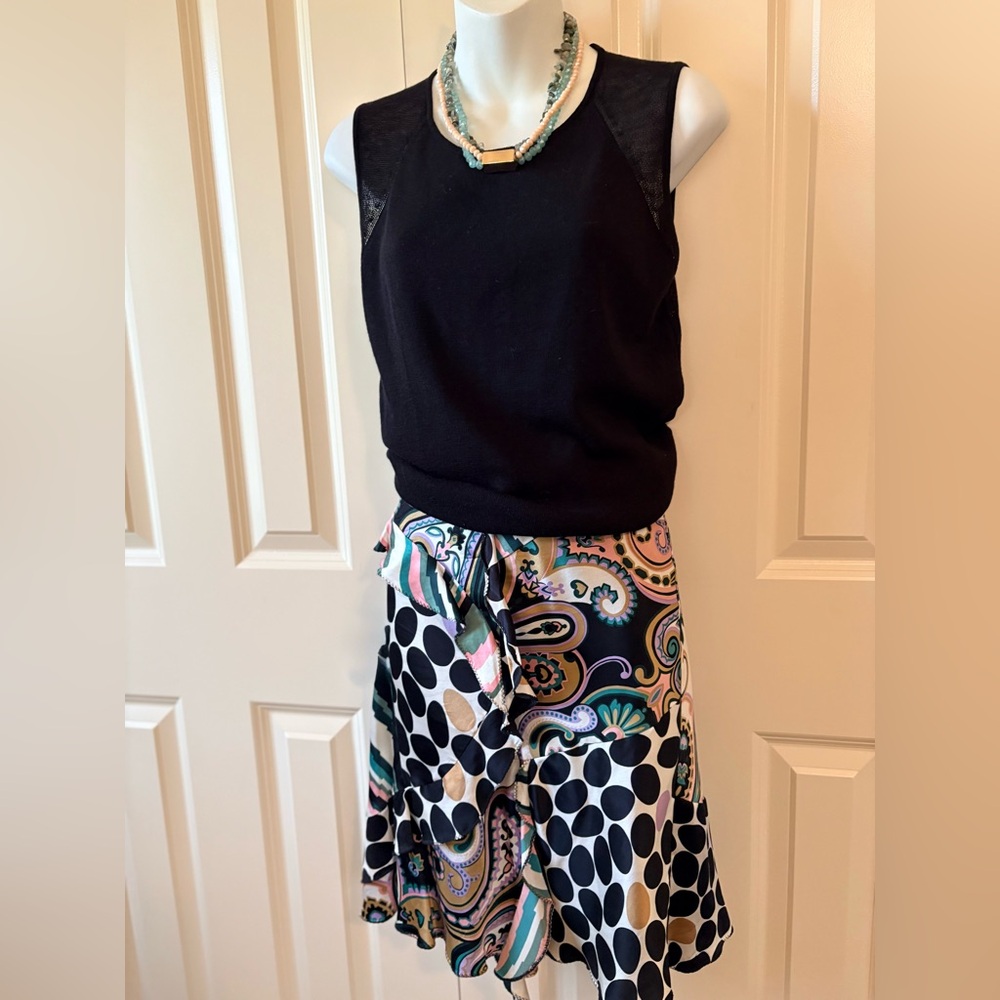 Paisley and Polka Dot Skirt, size 8 - Picture 3 of 6